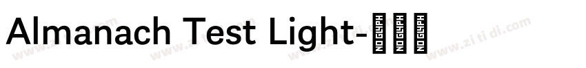 Almanach Test Light字体转换